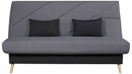 Banquette lit clic clac AZELIE SIMMONS coloris aba anthracite