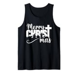 Merry Christ Mas Christian Christmas Jesus Christmas Family Tank Top