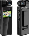 Camera Espion Discrete avec Audio, Caméra de Corps Portable 1080P, Body Cam avec Détection de Mouvement Mini Camera Espion pour l'intérieur ou l'extérieur, étudier, Travailler,etc.