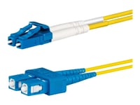 Lanview - Patch-Kabel - Sc/Upc Enkelläge (Hane) Till Lc/Upc Enkelläge (Hane) - 2 M - 2 Mm - Fiberoptisk - Duplex - 9 / 125 Mikrometer - Os2 - Halogenfri - Gul