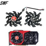 Ventilateur de Refroidissement de Carte à 4 Broches pour COLORFUL GeForce GTX 1660Ti 2060 2060,2 Pièces/Lot,RTX 1650 1660