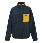 Regatta Mens Frankie Half Zip Fleece Top (Navy/Mustard) - Navy/Blue material_polyester - Size Large