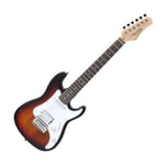 Guitare Electrique 3/4 Débutant Enfant 8-14 Ans Palissandre Pick Up Sunburst