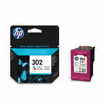 HP Original 302 Colour Ink Cartridges For OfficeJet 4651 Printer, F6U65AE