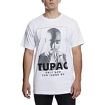 Mister Tee Men's 2Pac Prayer Tee T-Shirts, White, M