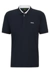 BOSS Green Mens Paddy 1 Polo Shirt Dark Blue - Size 2XL