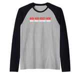 When I Work Nobody Knows Raglan Baseball Tee