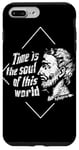 Coque pour iPhone 7 Plus/8 Plus Pythagoras Time is the Soul of this World Quote