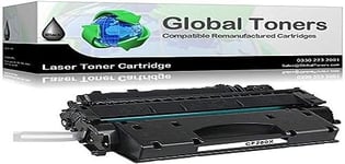 Global Toners Compatible Laser Toner Cartridge for HP CF280X / 80X for HP LaserJet Pro 400 M401A, M401D, M401DN, M401DNE, M401DW, M401N, MFP M425DN, MFP M425DW - 6900 Pages (Black)