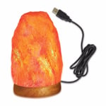 Rock Salt Lamp Pink Natural Mountain Shape Himalayan Crystal Light Salt Lamp