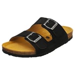 Plakton Malaga Womens Black Walking Sandals - 5 UK