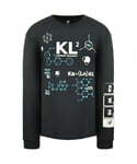 New Balance KL2 Elements Of The Game Long Sleeve Dark Grey Mens Top MT03596 PHM Cotton - Size X-Small