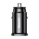 Chargeur Allume Cigare 5A Charge Rapide USB/USB Type C Noir - Baseus
