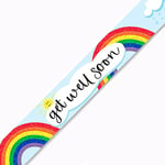 Bannière holographique arc-en-ciel « Get Well Soon » de 2,7 m