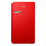 Comfee RCD93RE1RT(E) 93L Mini Solo Fridge | Design rétro Under Counter Fridge | Econ Energy (Red)