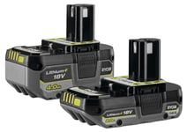 Ryobi batterier One+ Compact 18 V 2,0 Ah / 4,0 Ah RB18242X