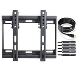 TV Wall Mount for 23-42 Inch (Approx. 58-107 cm) Flat & Curved LCD LED OLED TV & TFT Monitor | Tiltable | Wall Mount TV Mount | VESA 75x75-200x200 | Black