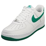 Nike Air Force 1 07 Mens Fashion Trainers in White Green - 8 UK