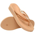 Havaianas Wedges Tongues Femme Doré 34 EU