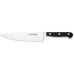 Giesser depuis 1776 - fabriqué en Allemagne - couteau de chef forgé noir Skyline Black, 18 cm, couteau de cuisine riveté, inoxydable, va au lave-vaisselle