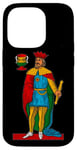 Coque pour iPhone 14 Pro Scorpa/Briscola King of Cups Re di tazze Italian Jeu de cartes