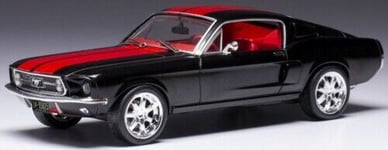 IXO 1/43 FORD MUSTANG FASTBACK BLACK/RED 1967 CLC478