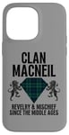 Coque pour iPhone 14 Pro Max MacNeil Clan Scottish Name Blason Tartan Fête de famille