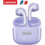 Écouteurs sans fil Bluetooth Lenovo lp40 pro - violet