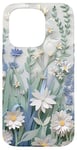 Coque pour iPhone 15 Pro Fleur Bleu Bleuet Floral Nature Femme Filles Fleurs