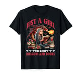 Dragon Just A Girl Who Loves Dragons and Books T-Shirt