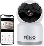 Camera Surveillance Wifi Intérieure, Full Hd 2Mp, Baby Phone Audio Vidéo, Vision Nocturne 8-10M, Détection Et Suivi De Mouvement, Audio Bidirectionnel Intérieure 355°, Alerte Instantanée