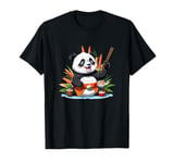 Happy Japanese Anime Sushi Panda Bear Sushi Lover T-Shirt