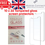 Screen Protectors Bulk Pack of 10 For iPhone Xs MAX 11 pro MAX Tempered Glass