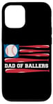 iPhone 12/12 Pro Dad of Ballers American Flag Funny Baseball Papa Fathers Day Case