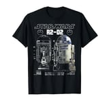 Star Wars R2-D2 Astromech Droid Schematic T-Shirt