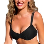 Wiki Basic Adjustable Bikini Top Svart F 75 Dam