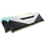 Corsair VENGEANCE® RGB RT Blanc Kit 32 Go (2 x 16 Go) DDR4 3200 MHz C16 - Neuf