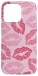 iPhone 15 Pro Max Pink Lipstick Lips Kiss Kisses Women Girls Coquette Case