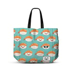 Oh My Pop! Nigiri-Sac de Courses Shopping FAN Horizontal, Turquoise