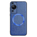Huawei P60 Pro Plast Deksel med Grov Tekstur - MagSafe-Kompatibel - Blå