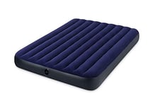 Intex -Inflatable bed Downy Queen double, extra long and wide, Blue, 152 x 203 x 22 cm