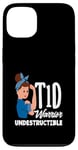 Coque pour iPhone 13 Sensibilisation au diabète de type 1 Guerrier T1D indestructible