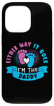 Coque pour iPhone 13 Pro Eeither Way It Goes I'm The Daddy Tenue de révélation du sexe pour bébé