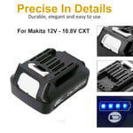 10.8V 12V Li-ion Battery for Makita CXT BL1021B BL1020B BL1015 BL1040B BL1041B