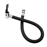 TONAUP 36.5cm Gonflage d'air Tuyau d'air du Pneu, Adaptateur de Gonflage de Pneu Flexible de Gonflage Tuyau Caoutchouc Noir Tube d'extension de Gonfleur de Pneu de Vélo Compresseurs d'air Pompes à Air