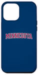 iPhone 12 Pro Max Blue Red Minnesota Spell Out Case