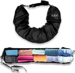 Oreiller de voyage tubulaire – bagage à main – Rangez vos vêtements dans ce coussin de nuque et économisez sur le bagage à main, noir, Tube