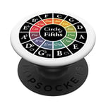 Wheel Circle of Fifths Classical Harmony Chords Music Theory PopSockets Swappable PopGrip