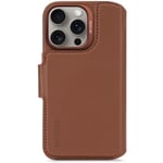 Decoded - Leather Detachable Wallet till iPhone 16 Pro Brun