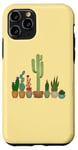 Coque pour iPhone 11 Pro Cactus dans des pots amusants